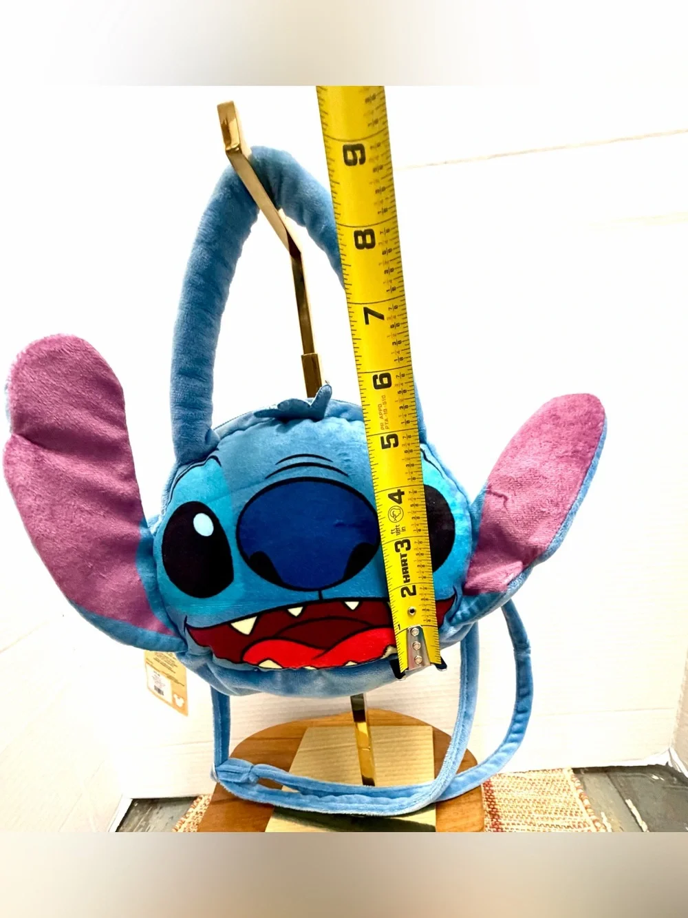 Disney Stitch Shoulder bag plush purse,Head is Lilo & Stich